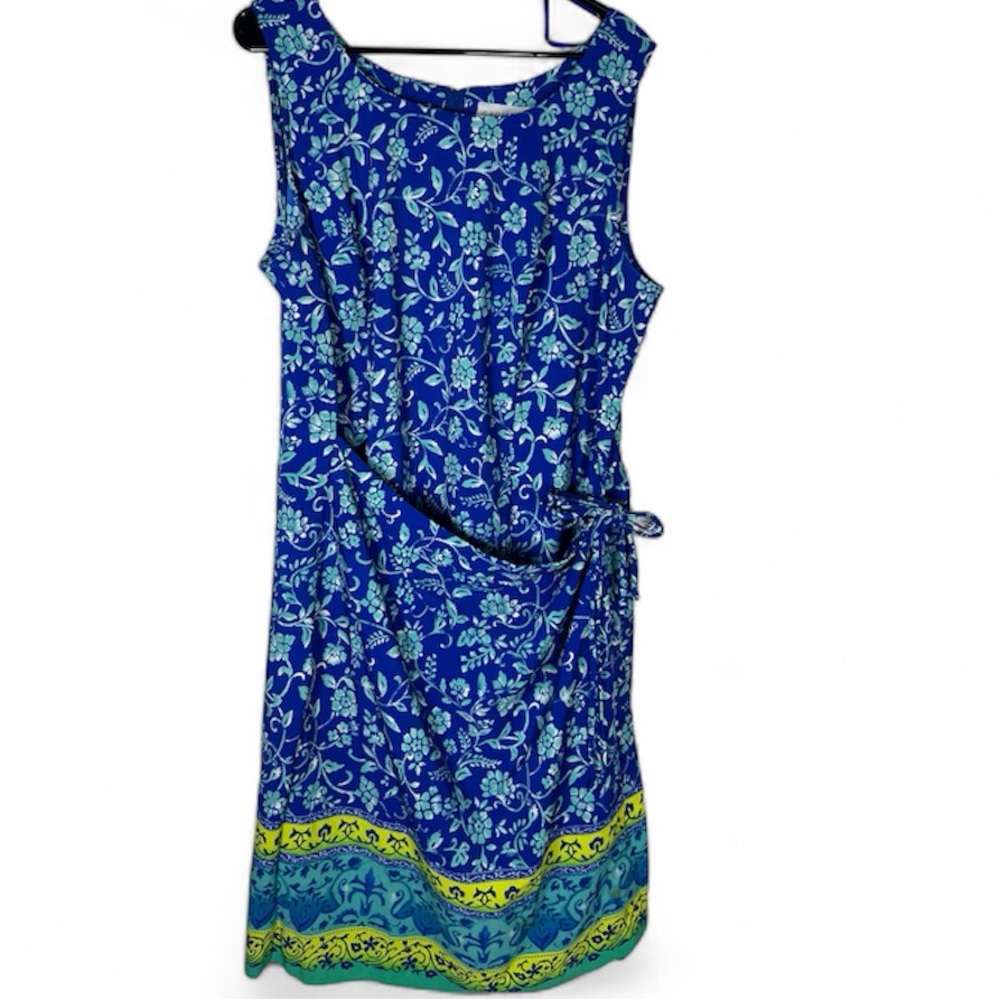 Sag Harbor Tropical Wrap Style Dress Size 18W